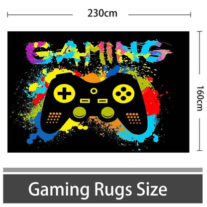 Gaming Teppich 3D Gamepad Design 160x230 cm – Rutschfest & Waschbar