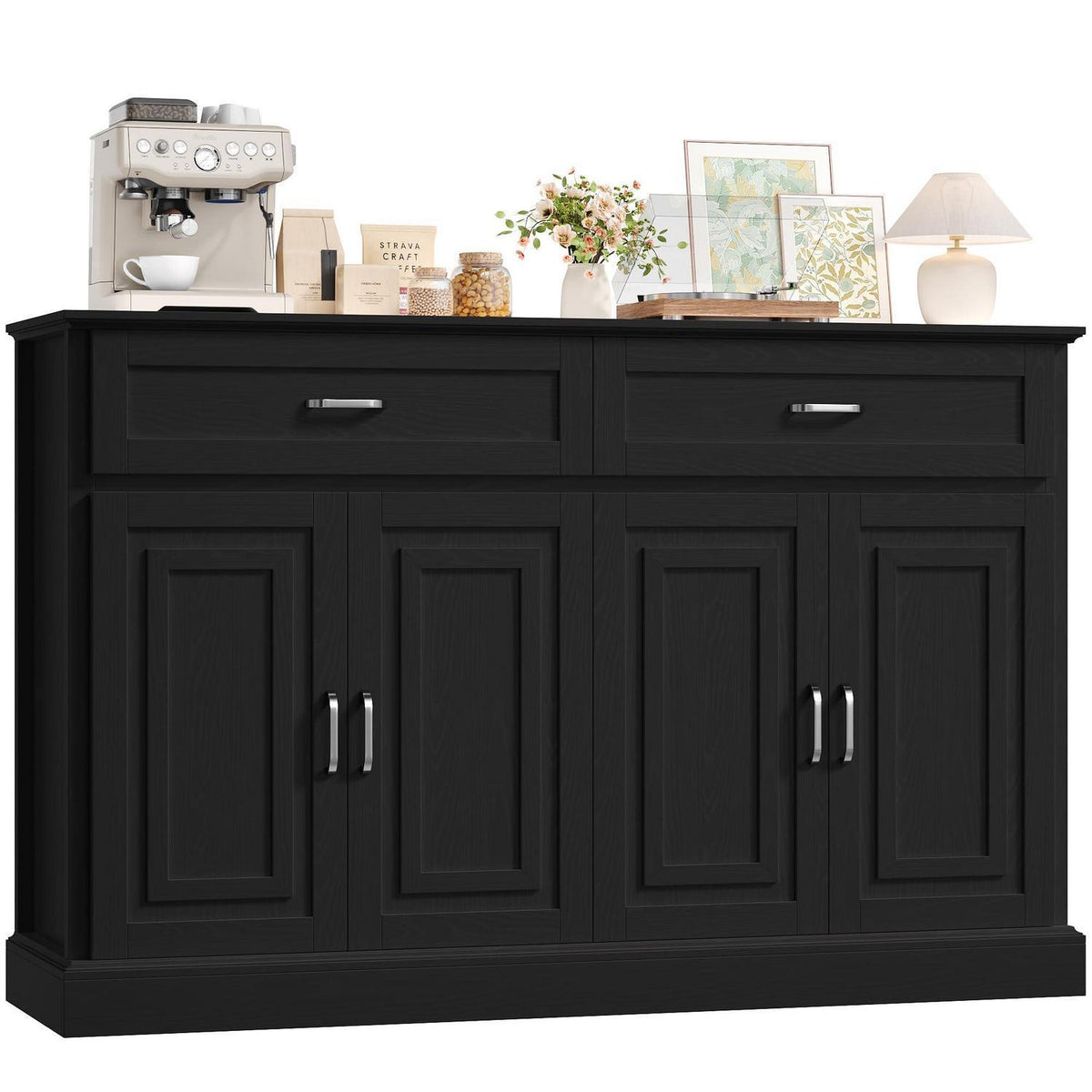 Küchenschrank 140cm mit Arbeitsplatte – Multifunktionales Sideboard