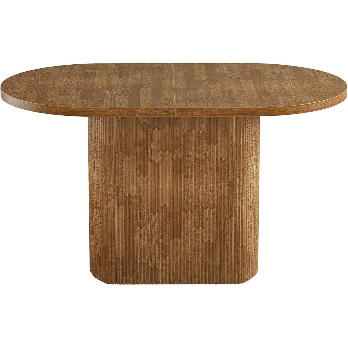 Rustikaler Esstisch für 4 Personen – Ovale Holzbasis 120x70cm