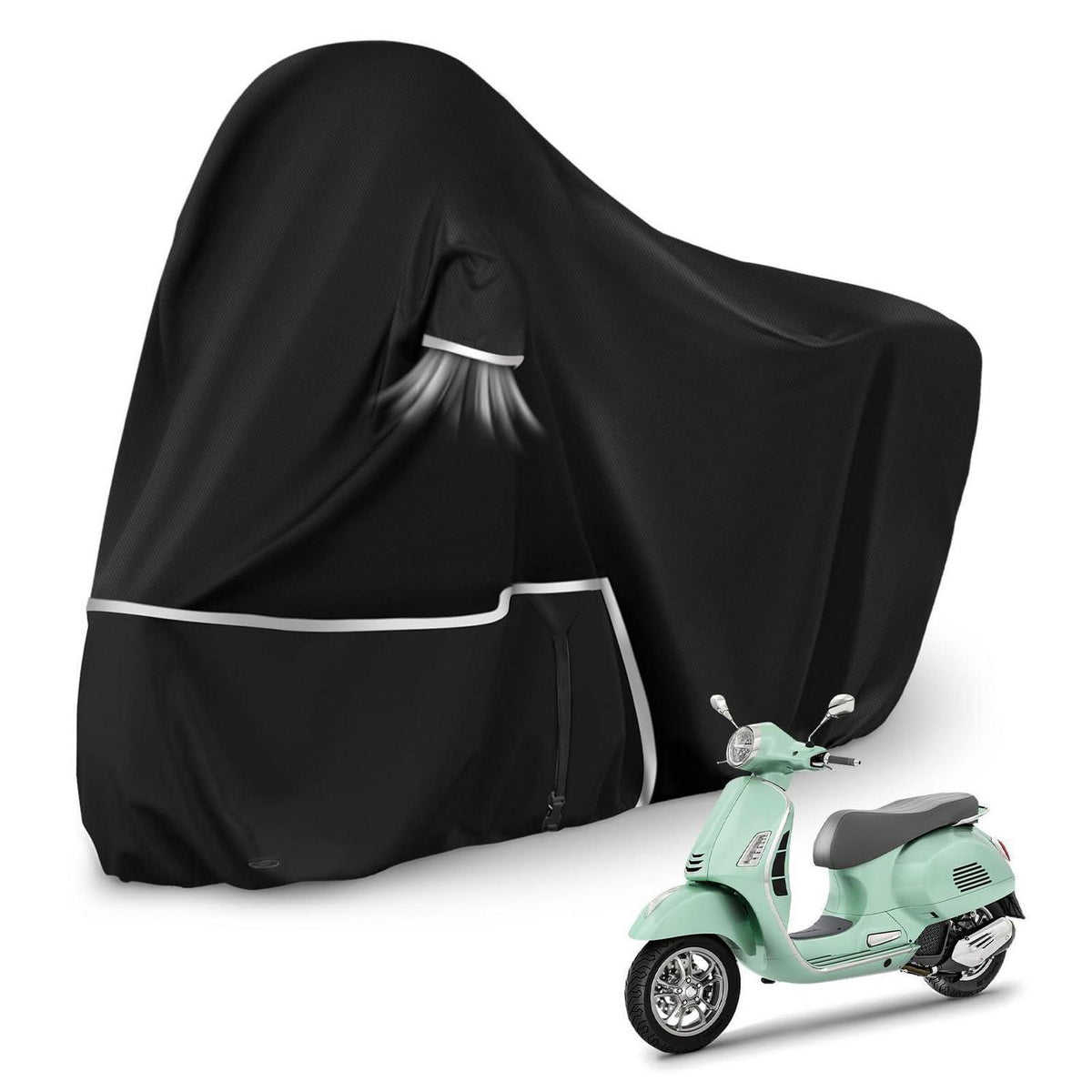 Motorradabdeckung wasserdicht Vespa GTV GTS GT60/125/200/250/300 (ohne Kofferraum)