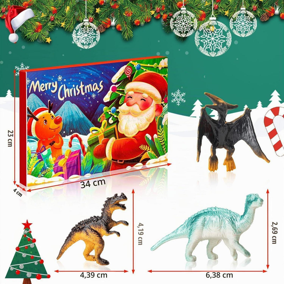 Dinosaurier Adventskalender 2026 für Kinder – 24 Dino-Überraschungen