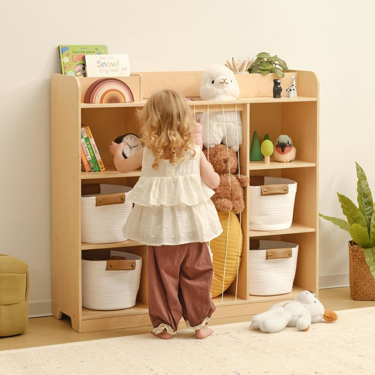 Kuscheltier Aufbewahrung & Kinderbuchregal – Spielzeugorganisator