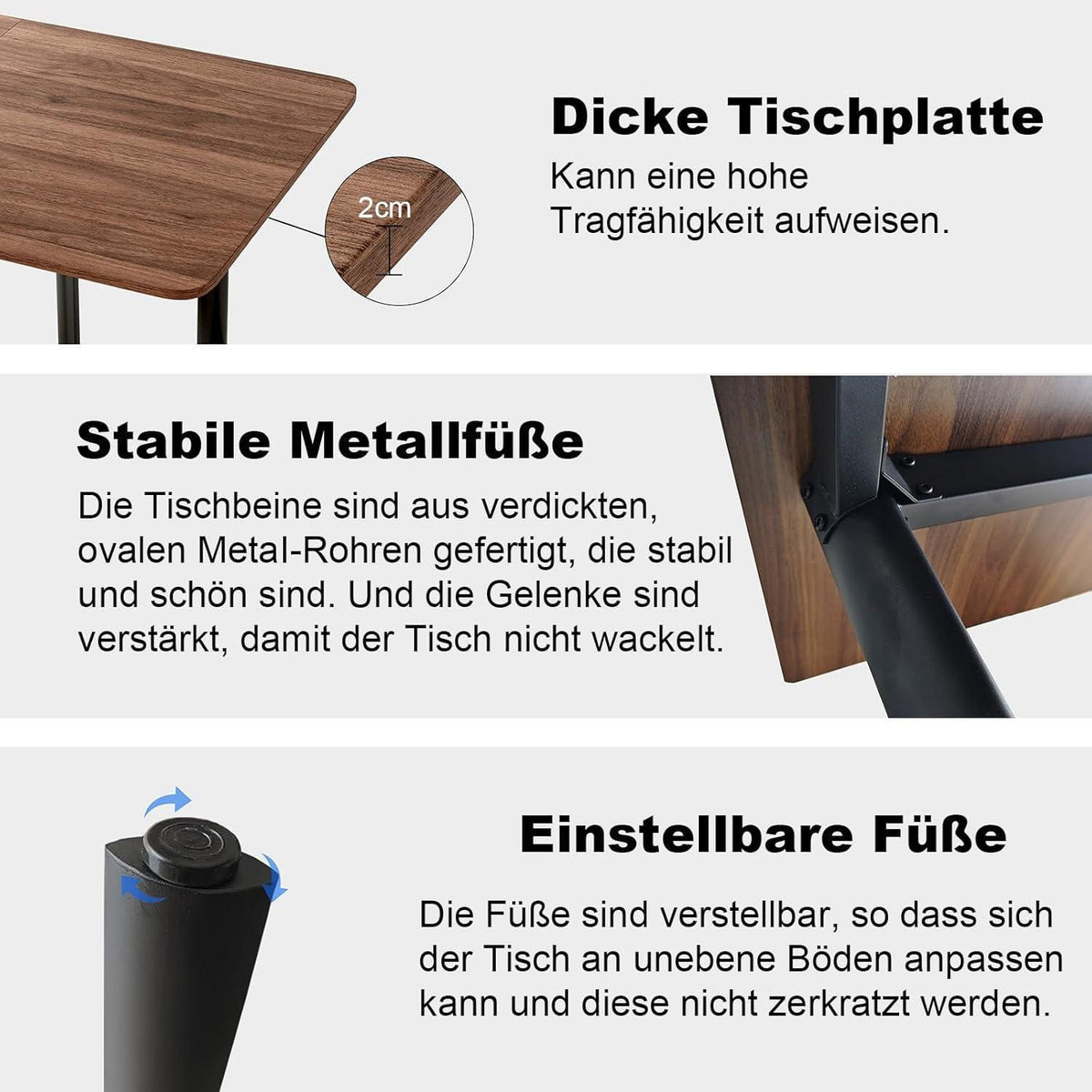 Ausziehbarer Esstisch mit 6 Stühlen – Modernes Esszimmer-Set