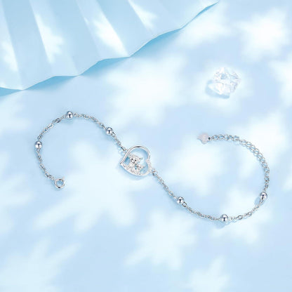 925 Sterling Silber Tier Armband mit Zirkonia - Geschenkbox