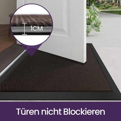 Fußmatte Braun 90x150 cm – Rutschfest & Schmutzfang