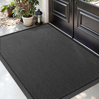 Fußmatte dunkelgrau 90x150 cm – rutschfest & Schmutzfang