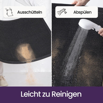 Fußmatte dunkelgrau 90x150 cm – rutschfest & Schmutzfang