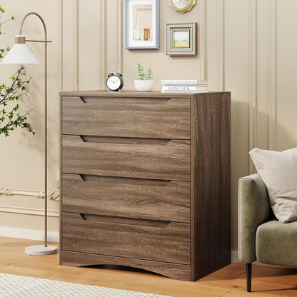 Weißgraue 4-Schubladen-Kommode – Schlafzimmer & Wohnzimmer