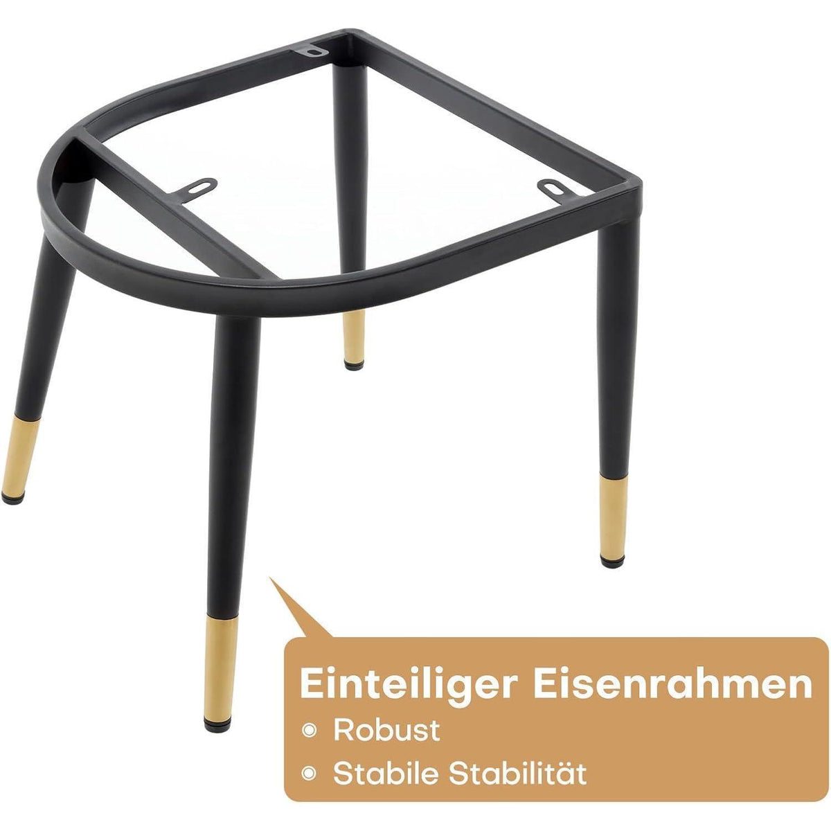 Samt Esszimmerstühle 6er Set – Bequeme Polsterstühle Rosa