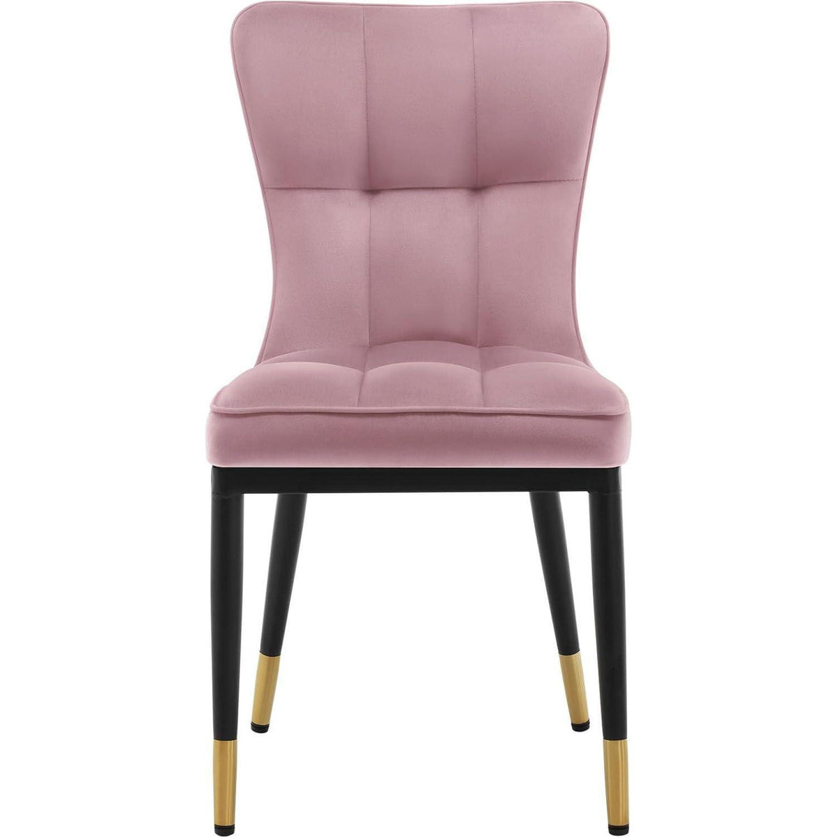 Samt Esszimmerstühle 6er Set – Bequeme Polsterstühle Rosa