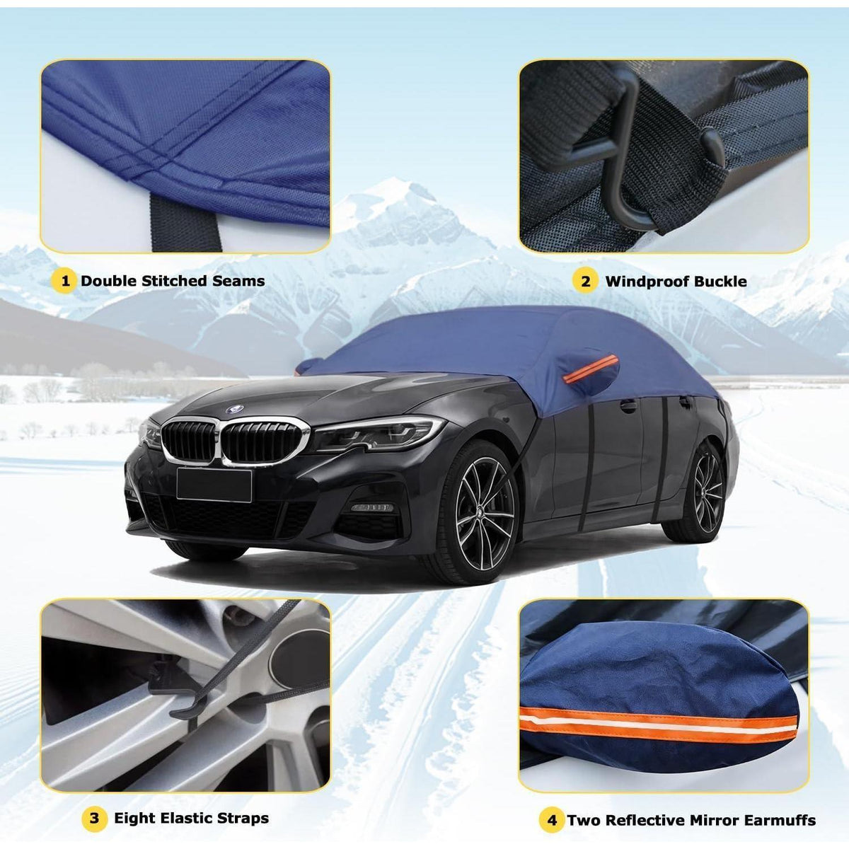 Autoabdeckung Halbgarage Wasserdicht Opel Corsa D 2006-2025
