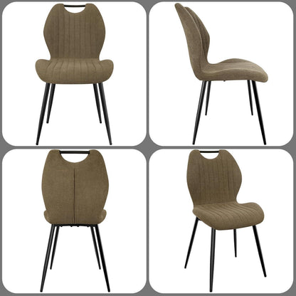 Essgruppen Set: Esstisch (140x80cm) mit 4 bequemen Stühlen