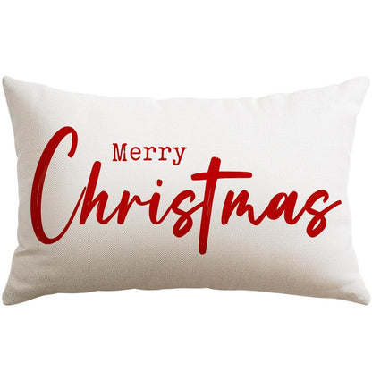 Weihnachtlicher Kissenbezug Rot Merry Christmas 40x60 cm