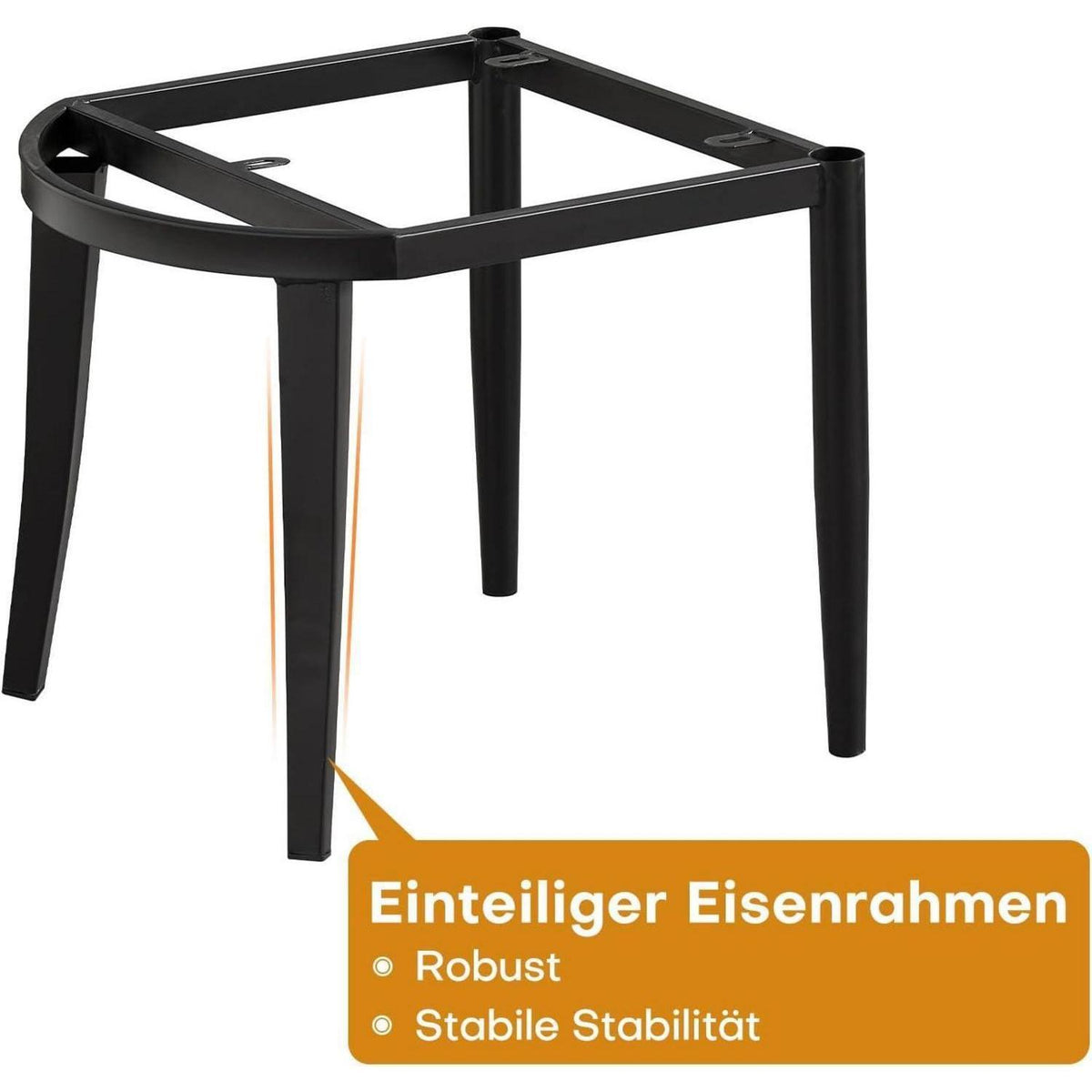 Esszimmerstühle 6er Set, Schwarz in Lederoptik