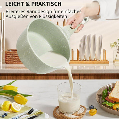 Antihaftbeschichtetes Kasserolenset 16+18 cm mit Deckel
