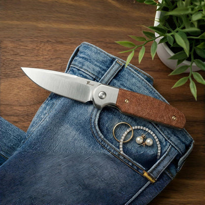 Klappmesser D2 Stahl – Outdoor Messer EDC Bushcraft Survival