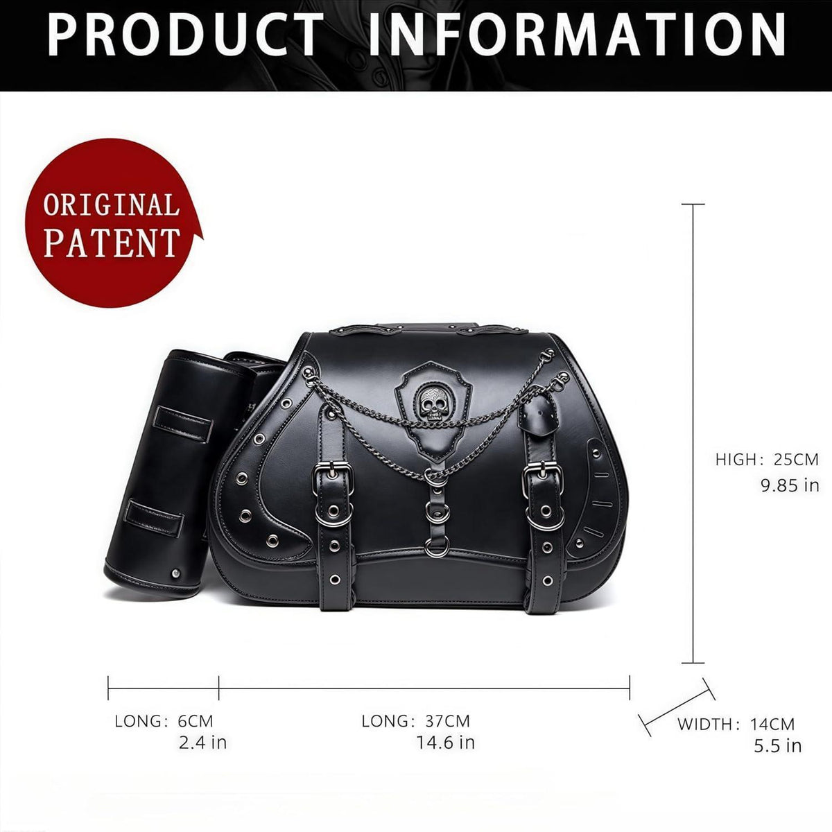 Motorrad Satteltasche 30L Wasserdicht mit Cup Holder in Lederoptik