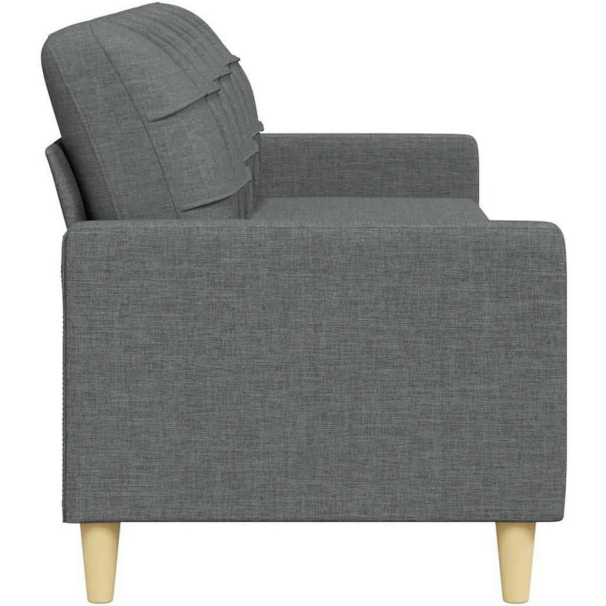 3-Sitzer Sofa mit Schlaffunktion Dunkelgrau 210 cm