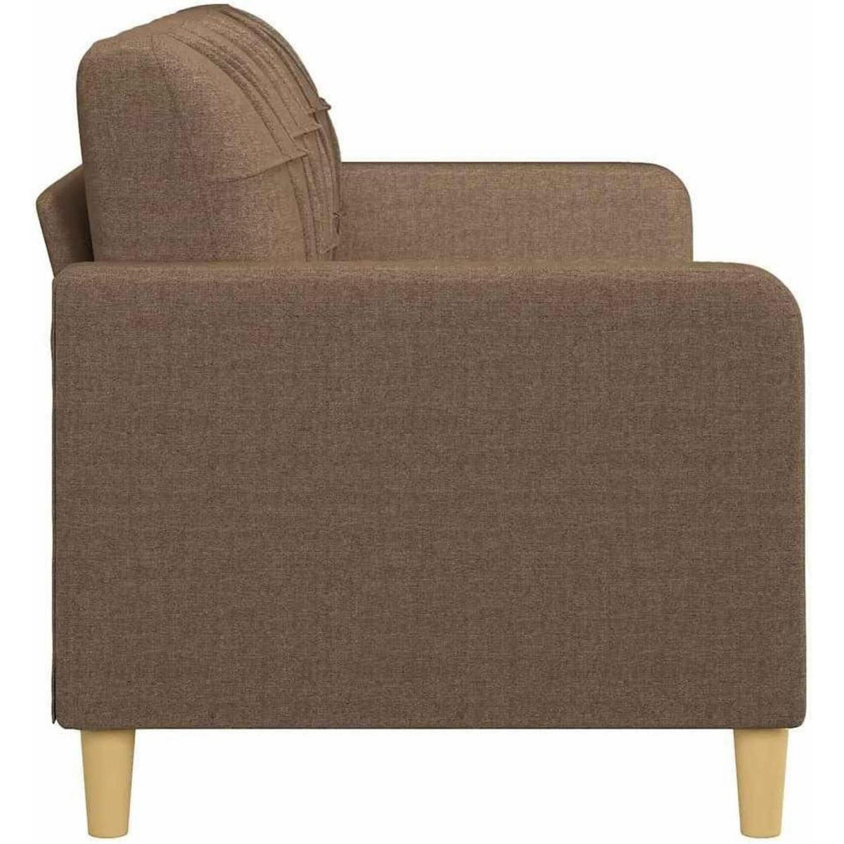 3-Sitzer Bodensofa mit Bettfunktion & Pillow-Support, Braun