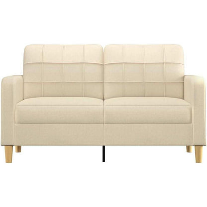 2-Sitzer Sofa mit Bettfunktion, Creme 140cm