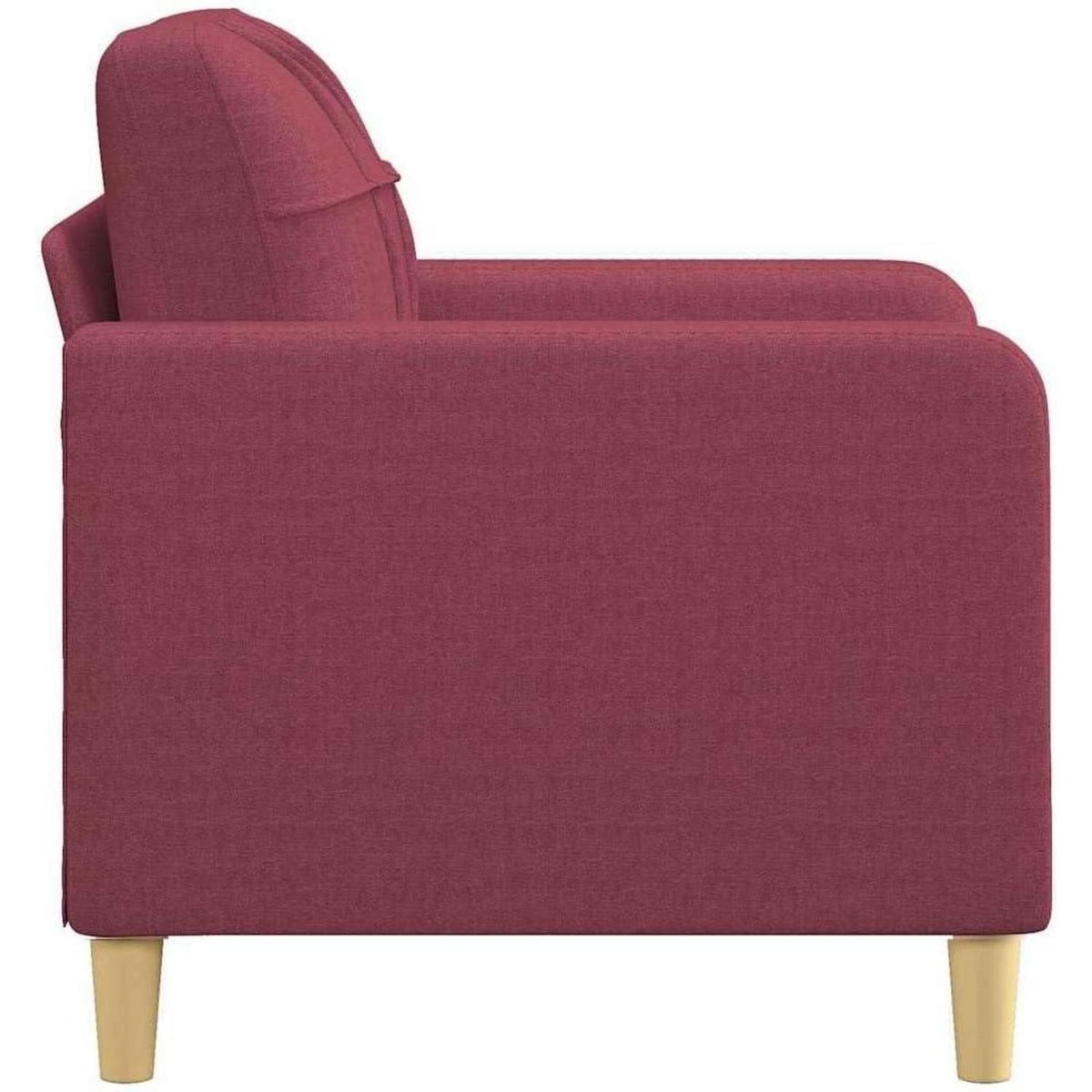Bodensofa mit Pillow-Support – Weinrot 60x60 cm