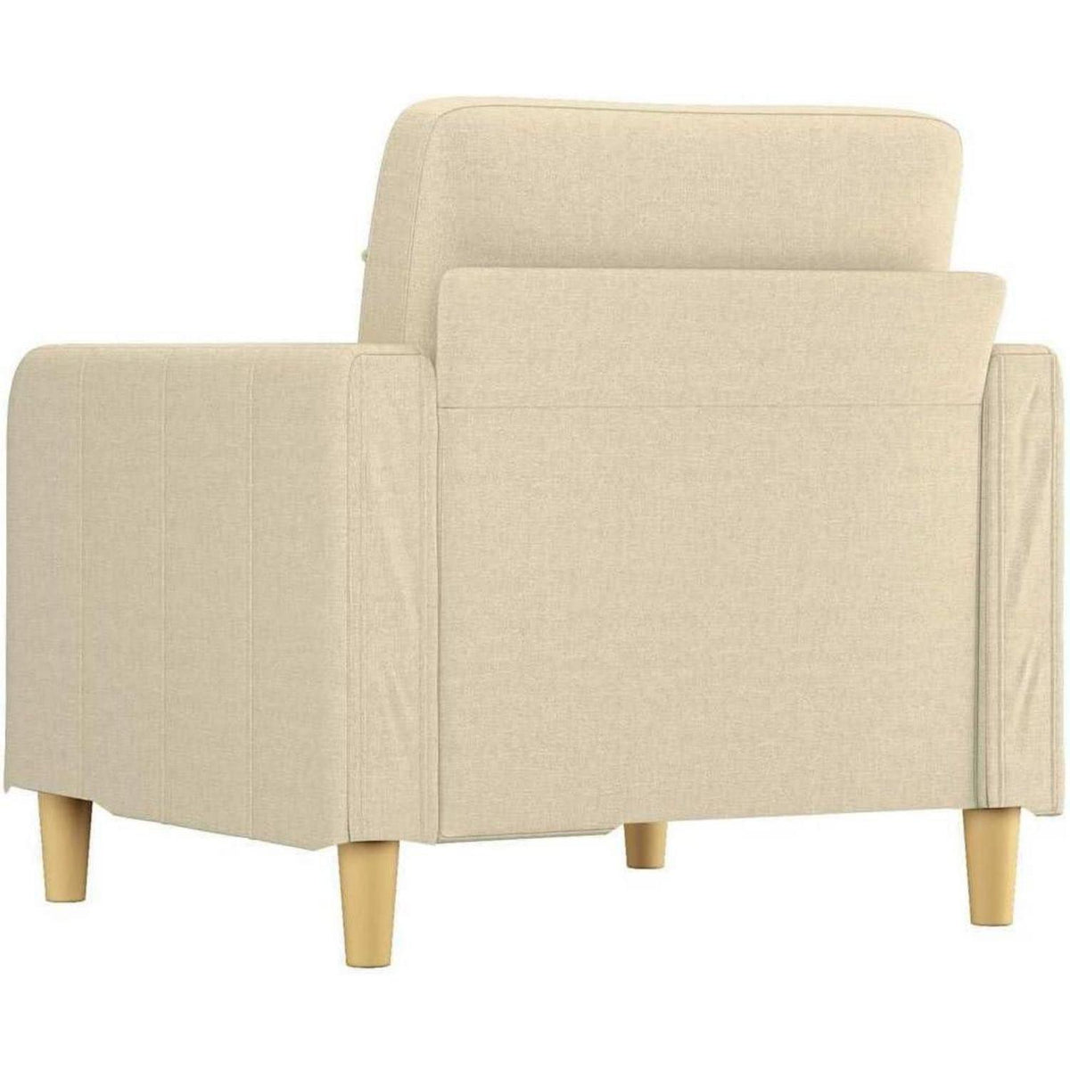 Creme Sofasessel 60 cm – Bequemes Bodensofa mit Pillow Support