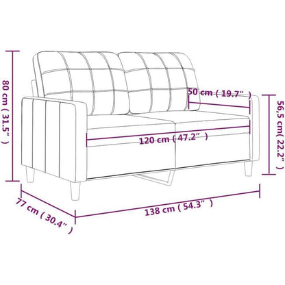 2-Sitzer Sofa Bodensofa mit Bettfunktion, Hellgrau 120cm