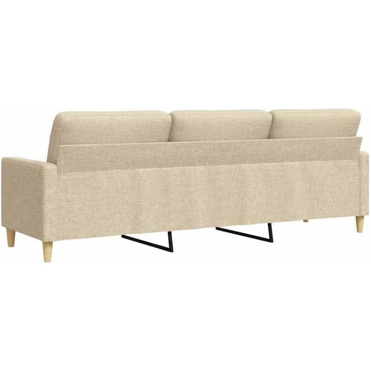 3-Sitzer Sofa Creme – Modernes Polster Sofa mit Kissen