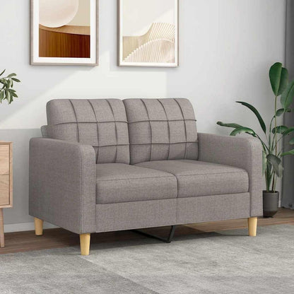 2-Sitzer Sofa mit Bettfunktion & Pillow-Armlehne, Taupe