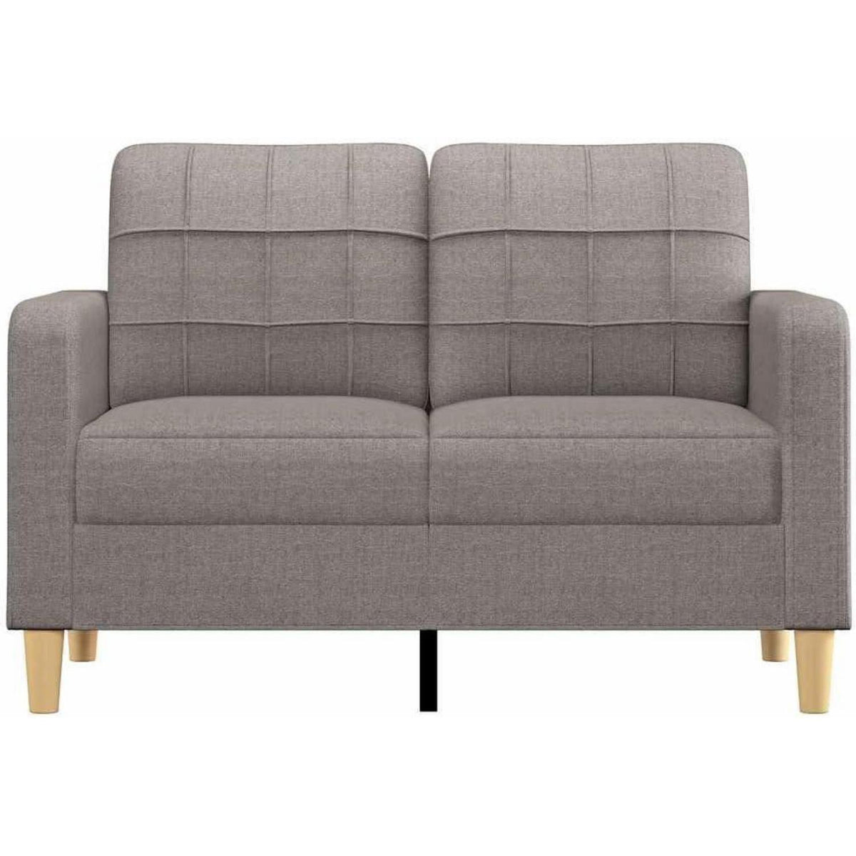 2-Sitzer Sofa mit Bettfunktion & Pillow-Armlehne, Taupe