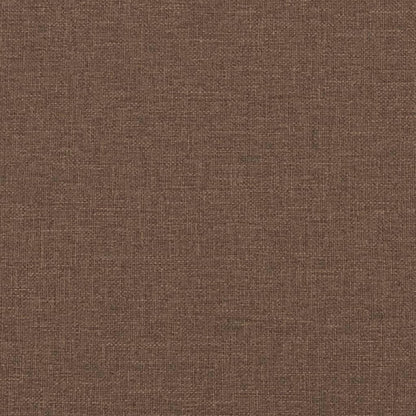 3-Sitzer Sofa mit Hocker, Braun – Schlafsofa 210 cm