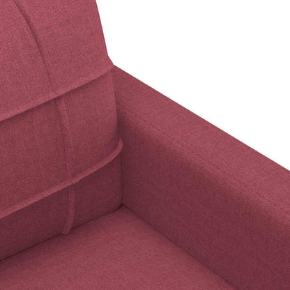 2-Sitzer Sofa Bodensofa mit Bettfunktion, Weinrot 120cm