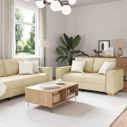 Creme Sofagarnitur 2-Sitzer & 3-Sitzer – Komfort & Stil