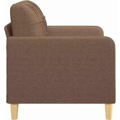 2-Sitzer Sofa Braun – Bequemes Polstersofa mit Kissen