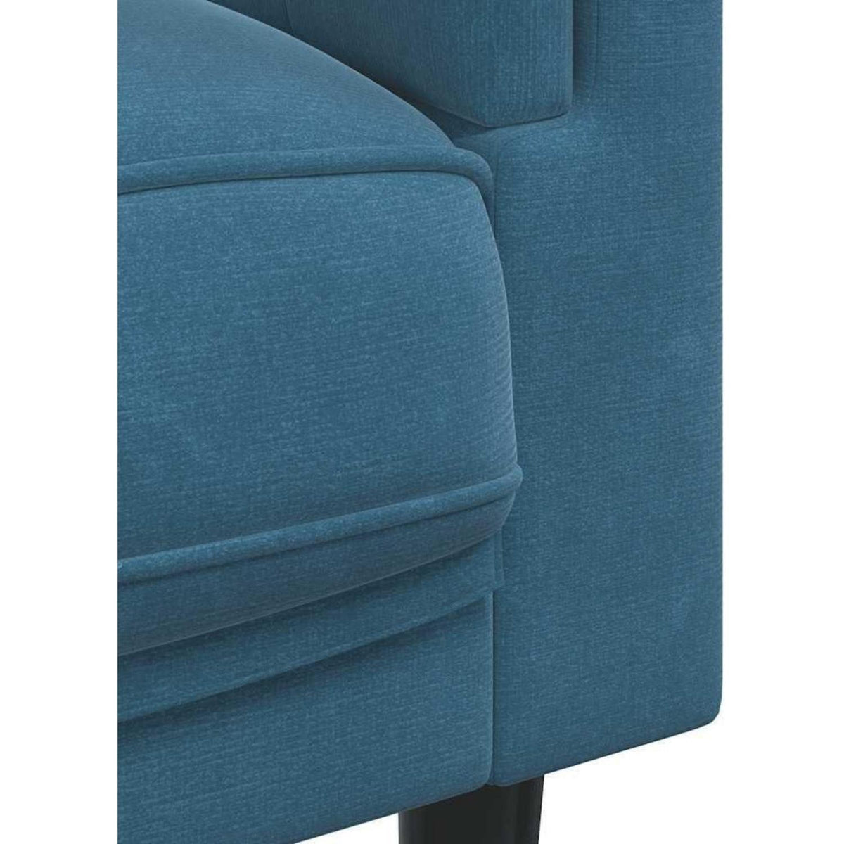 3-Sitzer Samtsofa Blau – Modernes Wohnzimmer Sofa