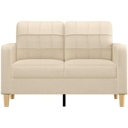 2-Sitzer Sofa mit Bettfunktion & Pillow Back – Creme 120cm