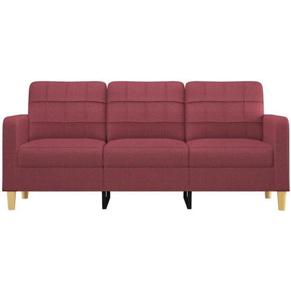 3-Sitzer Sofa mit Schlaffunktion – Weinrot, 180 cm