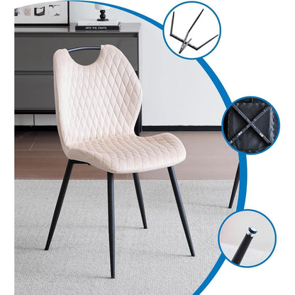 Esszimmerstühle 6er-Set Beige – Modern & Bequem