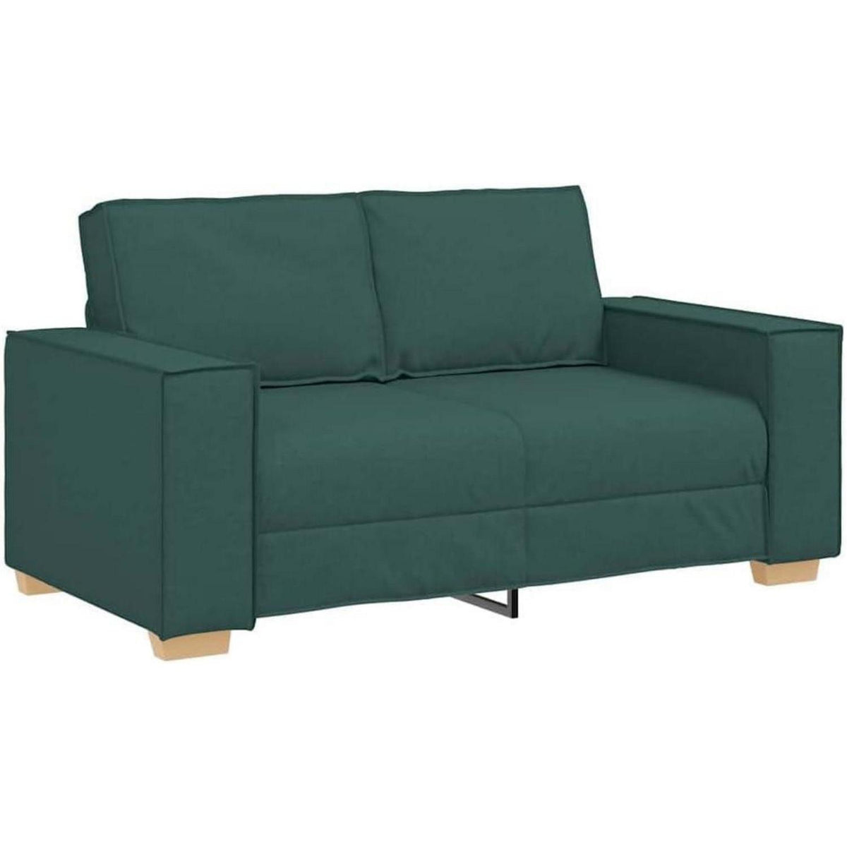 Dunkelgrünes Sofa-Set: 3-Sitzer, 2-Sitzer & Sessel