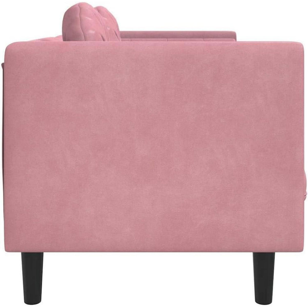 3-Sitzer Samtsofa Rosa – Bequeme Couch für Wohnzimmer