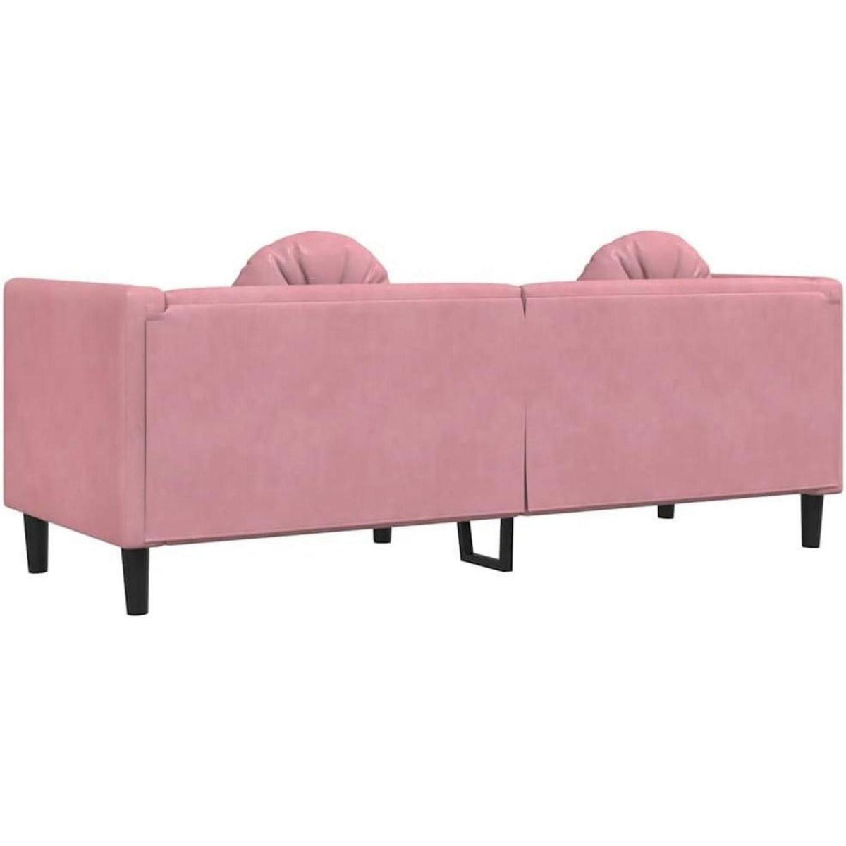 3-Sitzer Samtsofa Rosa – Bequeme Couch für Wohnzimmer