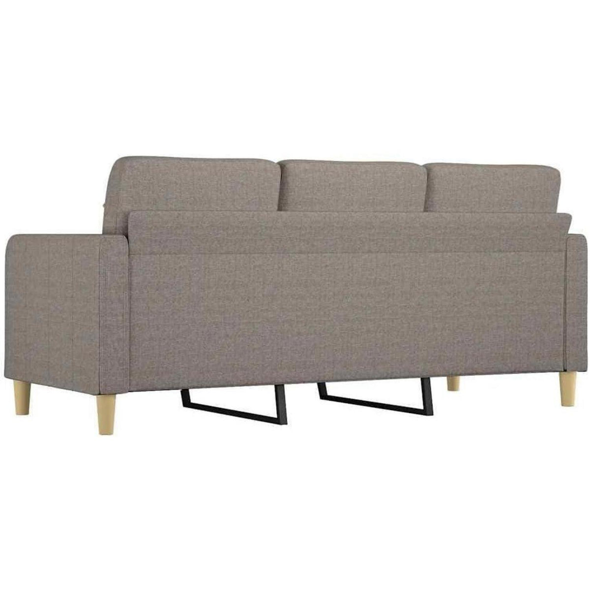 3-Sitzer Bodensofa mit Bettfunktion & Pillow Back – Taupe 180cm