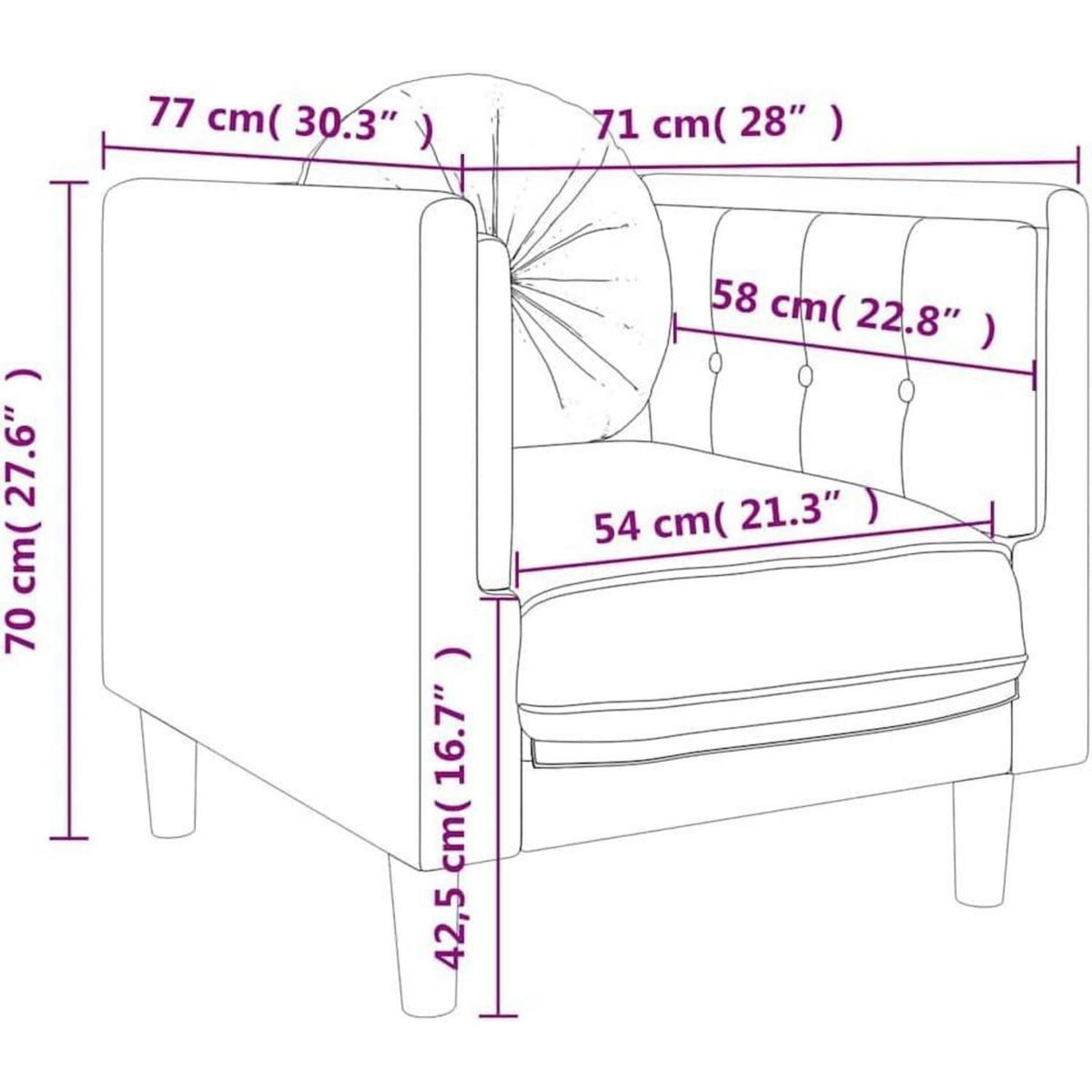 Samt Sofa mit Kissen – Modernes Wohnzimmer Sofa Creme