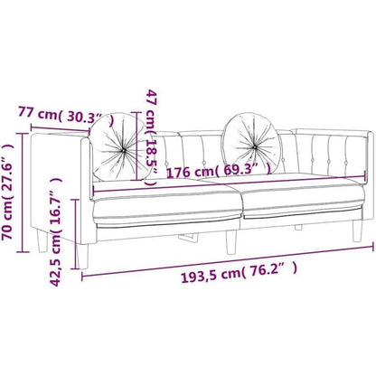 Modernes 3-Sitzer Sofa mit Samtbezug in Gelb