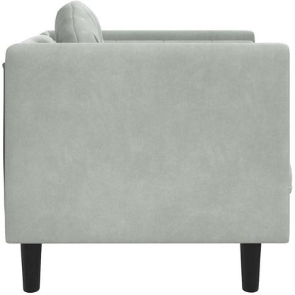 Samt Sofa Modernes Wohnzimmer Sofa Hellgrau 71x77x70cm
