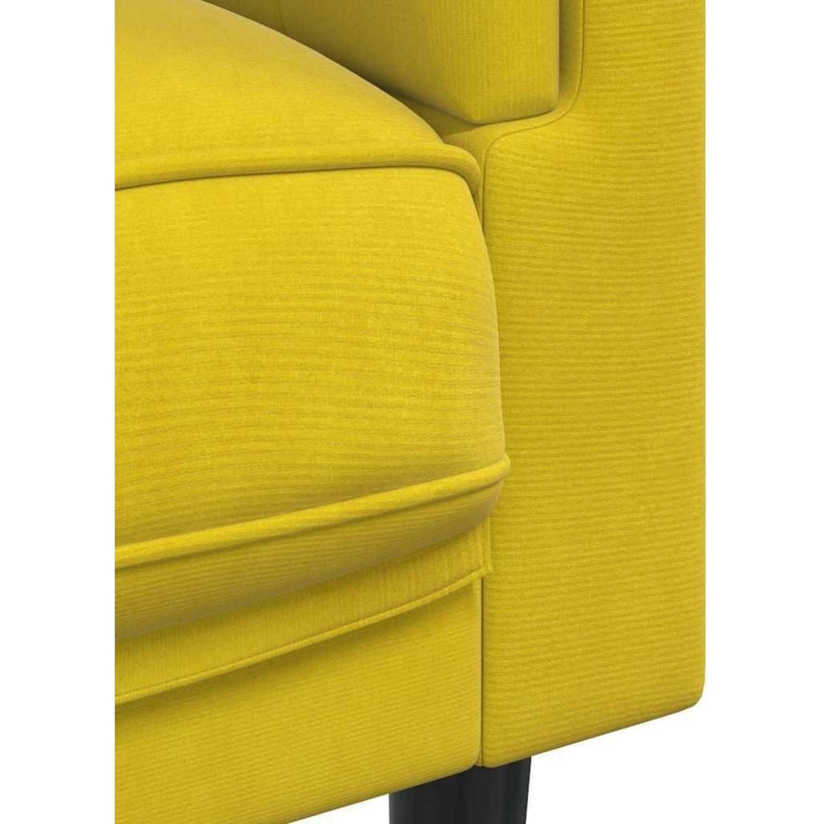 2-Sitzer Sofa Gelb Samt – Bequeme Couch für Wohnzimmer