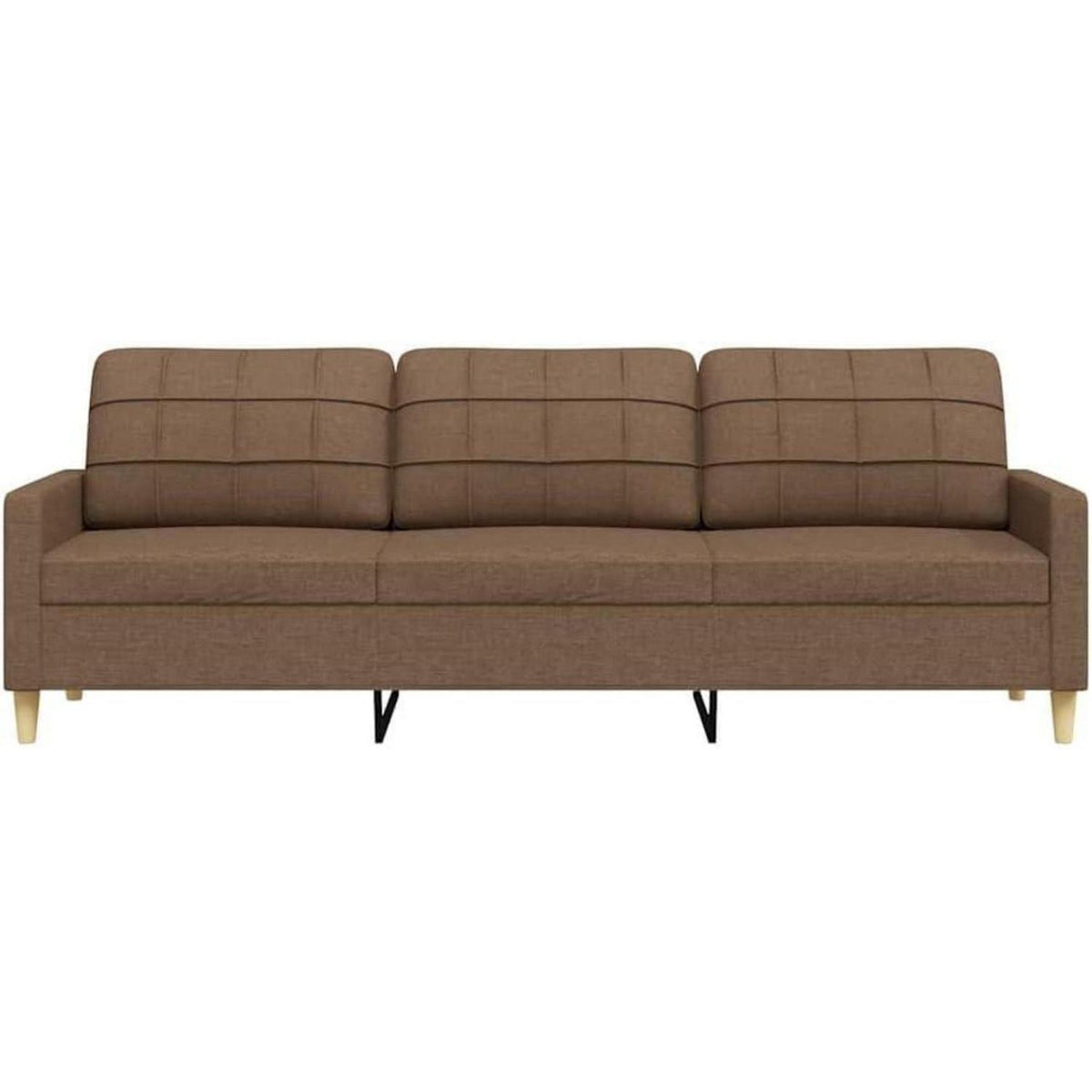3-Sitzer Sofa mit Schlaffunktion, Braun, 210 cm