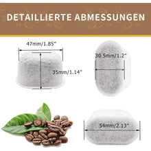 12x Wasserfilter Aktivkohle für Ninja Kaffeevollautomat