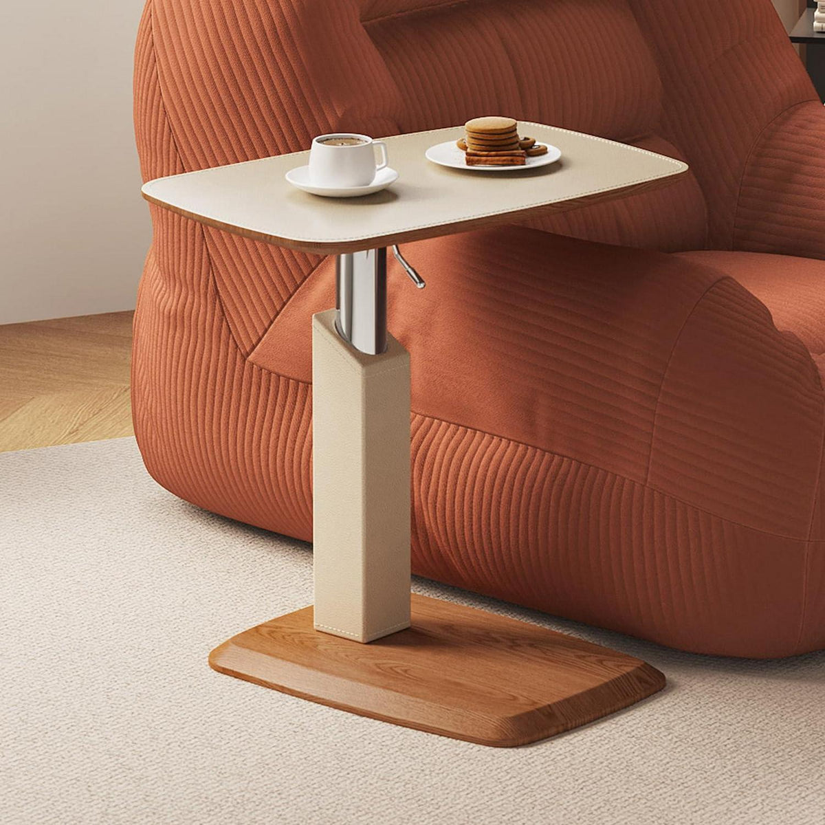 Höhenverstellbarer Beistelltisch Couch – Moderner Kaffeetisch mit Gasdruckfeder