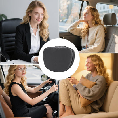 Auto Nackenkissen Kopfstütze Schwarz – Komfort für Reisen & Büro